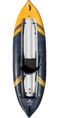 2025 Aquaglide McKenzie 105 1 Person White Water Kayak AMWW1 - Navy / Orange