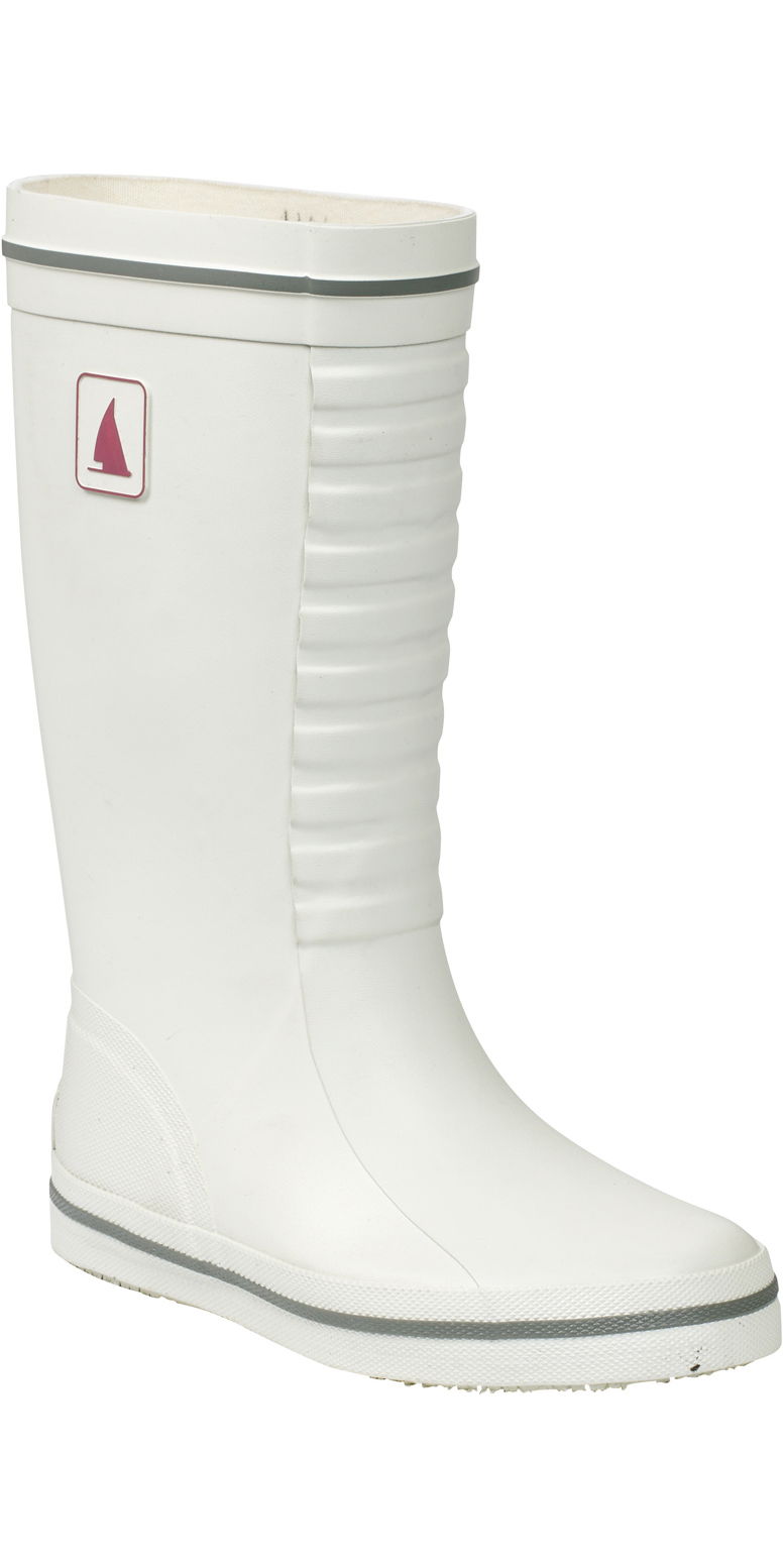 Musto Womens Junior Classic Deck Boot in WHITE FS0710 Sailing Accessories Wetsuit Outlet
