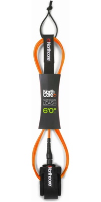 2026 Northcore 6FT Surfboard Leash NOCO54F - Orange