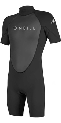 2025 ONeill Mens Reactor II 2mm Back Zip Shorty Wetsuit 5041 - Black