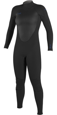 2026 ONeill Womens Epic 5/4mm Back Zip Wetsuit 4218B - Black