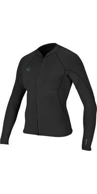 2026 ONeill Womens Reactor II 1.5mm Front Zip Neoprene Jacket 5294 - Black