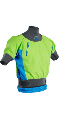 2025 Palm Zenith Whitewater Short Sleeve Kayak Jacket Lime Ocean 12391