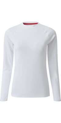 2026 Gill Womens Long Sleeve UV Tec Tee White UV011W