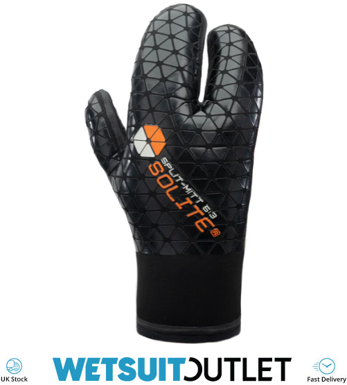 2024 Solite 5:3 Split-Mitt Wetsuit Gloves 21017 - Black - Wetsuits
