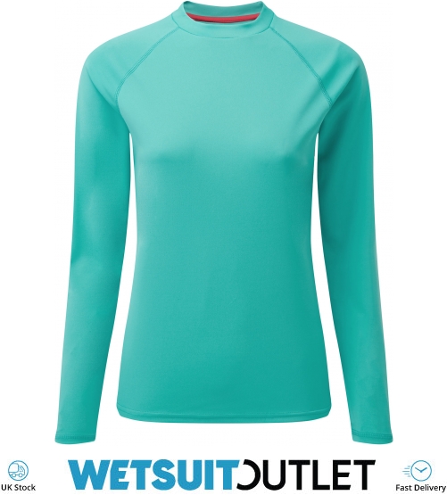 2022 Gill Womens Long Sleeve UV Tec Tee UV011W - Turquoise - Sailing -  Sailing 