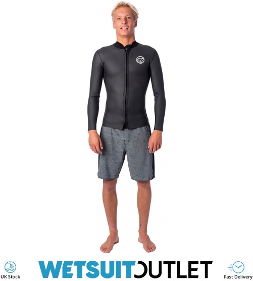 mens zip up wetsuit top