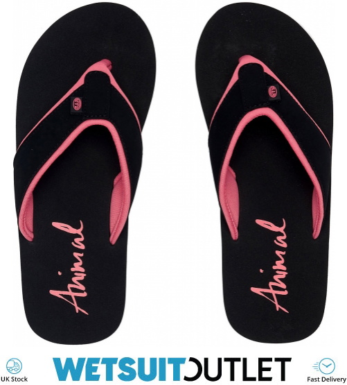 Animal swish store flip flops black