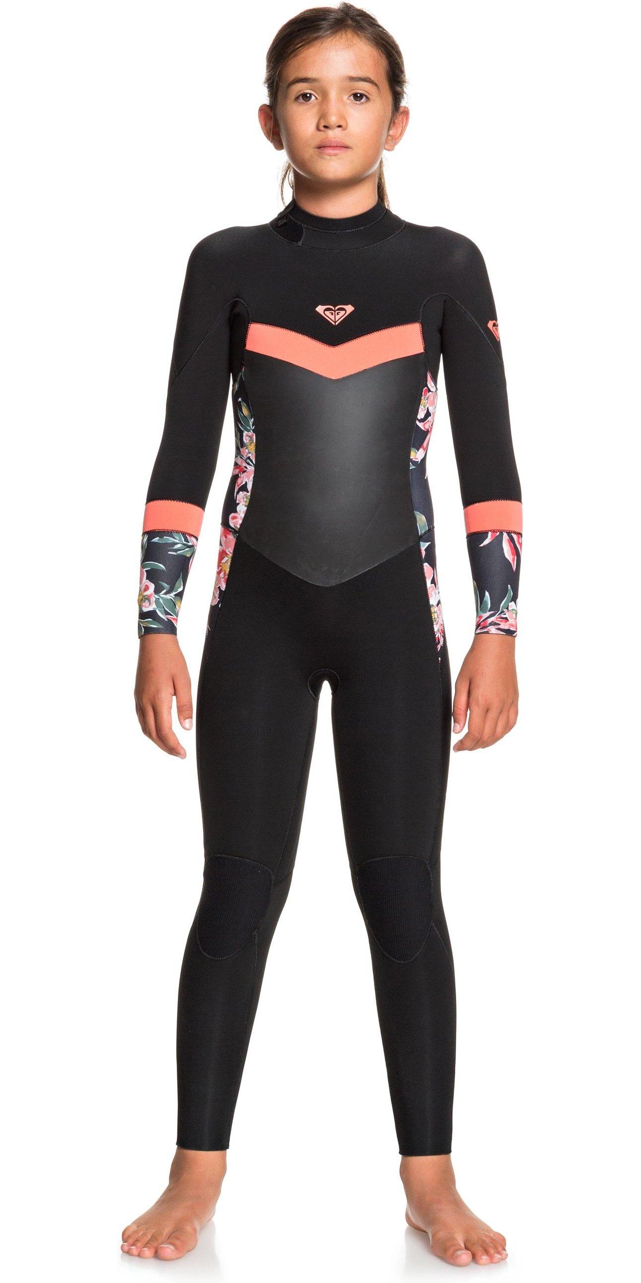 Neopreno para mujer ROXY 4/3mm Syncro GBS - JET GRY/CORAL FLME