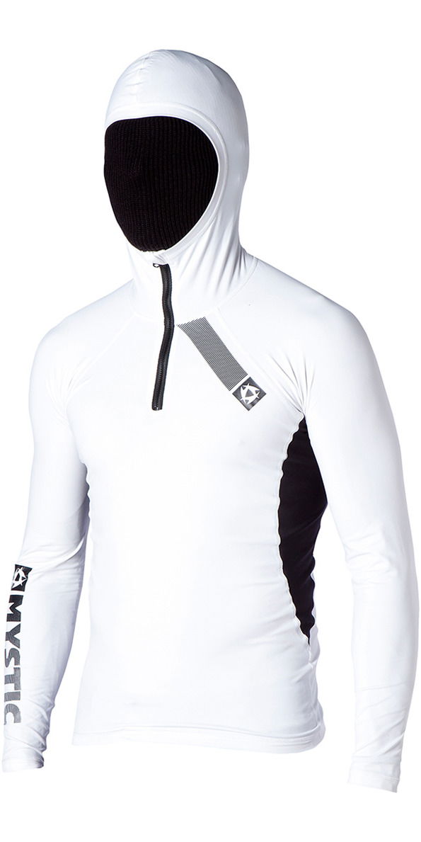 Mystic Long Sleeve Hooded SUP Rash Vest WHITE 130225 Wetsuits