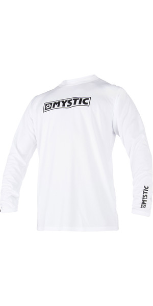 2019 Mystic Star Long Sleeve Loosefit Quick Dry Rash Vest White 180106