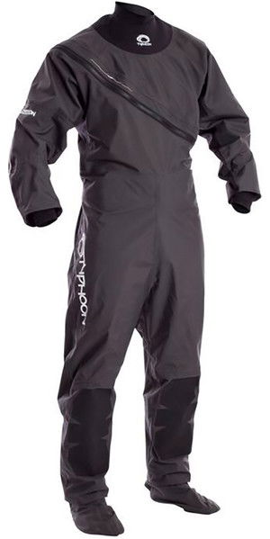 2019 Typhoon Junior Ezeedon 3 Front Zip Drysuit Grey 100158 - Suit Only 2ND