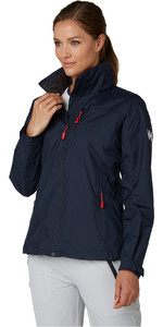 2022 Helly Hansen Womens Hooded Crew Mid Layer Jacket Navy 33891