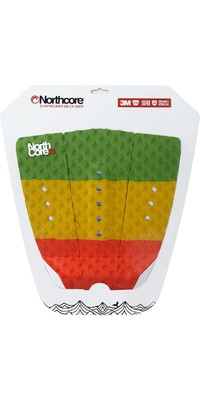 2023 Northcore Ultimate Grip Deck Pad The Rasta Red / Green / Yellow NOCO63G