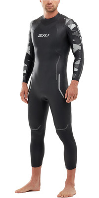 2021 2XU Mens P:2 Propel Swim Wetsuit MW4990C - Black / Textural Geo
