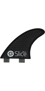 2020 Slice Ultralight Hex Core S3 FCS Compatible Surfboard Fins SLI-01F - Black
