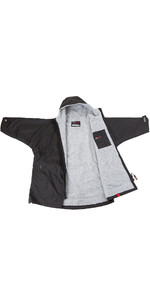 2021 Dryrobe Advance Junior Long Sleeve Premium Outdoor Changing Robe / Poncho DR104 - Black / Grey