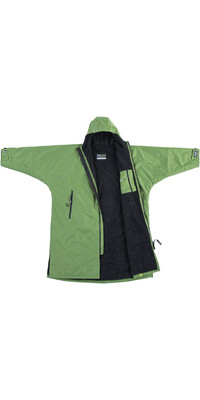 2022 Dryrobe Advance Long Sleeve Changing Robe / Poncho DR104 - Forest Green / Black