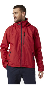 2023 Helly Hansen Mens Hooded Crew Jacket 33875 - Red