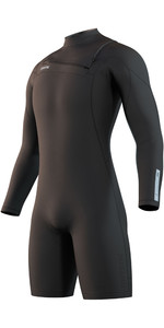 2021 Mystic Mens Marshall 3/2mm Long Sleeve Shorty Wetsuit 210112 - Black