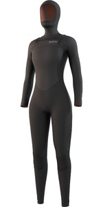 2022 Mystic Womens Gem 6/4/3mm Chest Zip Hooded Wetsuit 35000.220015 - Black