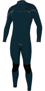 2022 O'Neill Mens Pyscho One 4/3mm Chest Zip Wetsuit 5421 - Navy