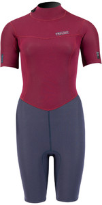 2021 Prolimit Womens Edge 2mm Shorty Wetsuit 18140 - Navy / Wine