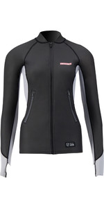 2021 Prolimit Womens 1.5mm Loose Fit Splash Wetsuit SUP Top 14710 - Black / Grey
