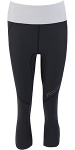 2021 Prolimit Womens Athletic Quick Dry 3/4 Leg SUP Trousers 14770 - Black / Light Grey