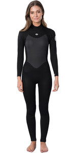 2022 Rip Curl Womens Omega 3/2mm Back Zip Wetsuit WSM9TW - Black