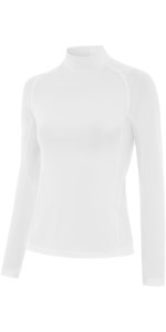 2021 Typhoon Womens Fintra Long Sleeve Rash Vest 430442 - White