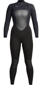 2021 Xcel Womens Infiniti 4/3mm Chest Zip Wetsuit WR433Z20 - Black