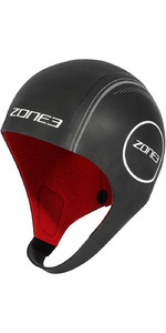 2022 Zone3 Heat-Tech Neoprene Cap NA21UHTC1 - Black / Silver / Red