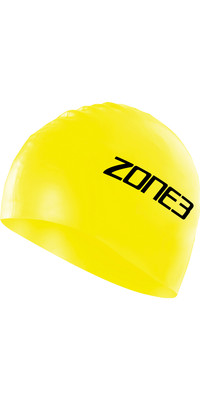 2022 Zone3 Silicone Swim Cap SA18SCAP - Hi-Vis Yellow