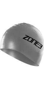 2022 Zone3 Silicon Swim Cap SA18SCAP - Silver