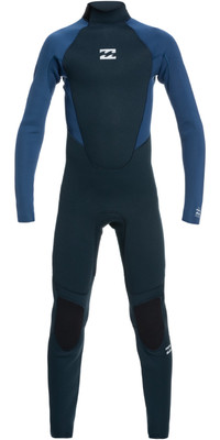 2023 Billabong Junior Intruder 3/2mm Back Zip Wetsuit F43B93 - Navy