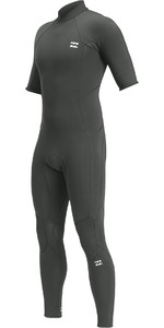 2022 Billabong Mens Absolute 2mm Back Zip Short Sleeve Wetsuit C42M66 - Graphite