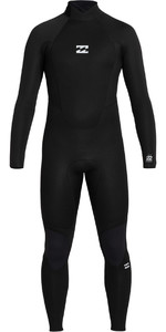 2022 Billabong Mens Intruder 4/3mm Back Zip Wetsuit F44M94 - Black