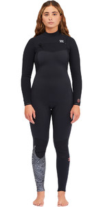 2022 Billabong Womens Furnace Comp 4/3mm Chest Zip Wetsuit F44F12 - Midnight Trails