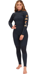 2023 Billabong Womens Salty Dayz Natural 3/2mm Chest Zip Wetsuit F43F19 - Black Tide