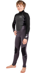 2022 Gul Junior Response 5/3mm GBS Back Zip Wetsuit RE1218-C1 - Charcoal / Contour Camo