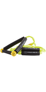 2022 Hyperlite 25FT Surf Rope w /  Handle 97000043 - Yellow