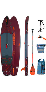 2022 Jobe Aero Adventure Duna 11'6 Stand Up Paddle Board Package - Board, Bag, Paddle, Pump & Leash 486422003 - Red / Orange