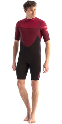 2023 Jobe Mens Perth 3/2mm Back Zip Shorty Wetsuit 303621003 - Red