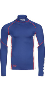 2022 Musto Mens Champ Long Sleeve Rash Vest 82091 - Sodalite Blue