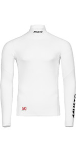 2022 Musto Mens Champ Long Sleeve Rash Vest 82091 - White