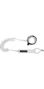 2022 Mystic 8ft SUP Coiled Leash 35009.21015 - White