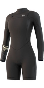 2023 Mystic Womens Dazzled 3/2mm Long Sleeve Shorty Wetsuit 35000220095 - Black