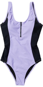 2022 Mystic Womens The Wild Zipped Swimsuit 35109210281 - Pastel Lilac
