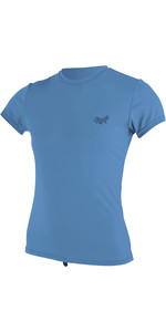 2022 O'Neill Womens Premium Skins Short Sleeve Sun Shirt 5302 - Periwinkle